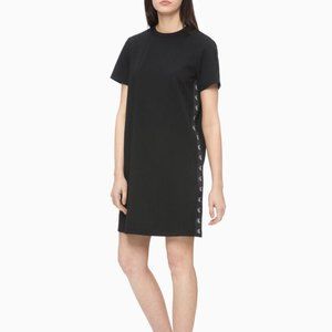 Calvin Klein Jeans Black T-Shirt Shift Dress